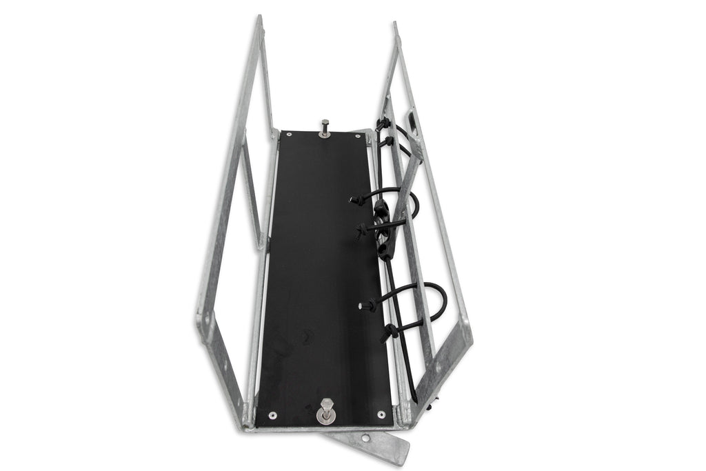 Metal fence Carrier with black base and tie ons