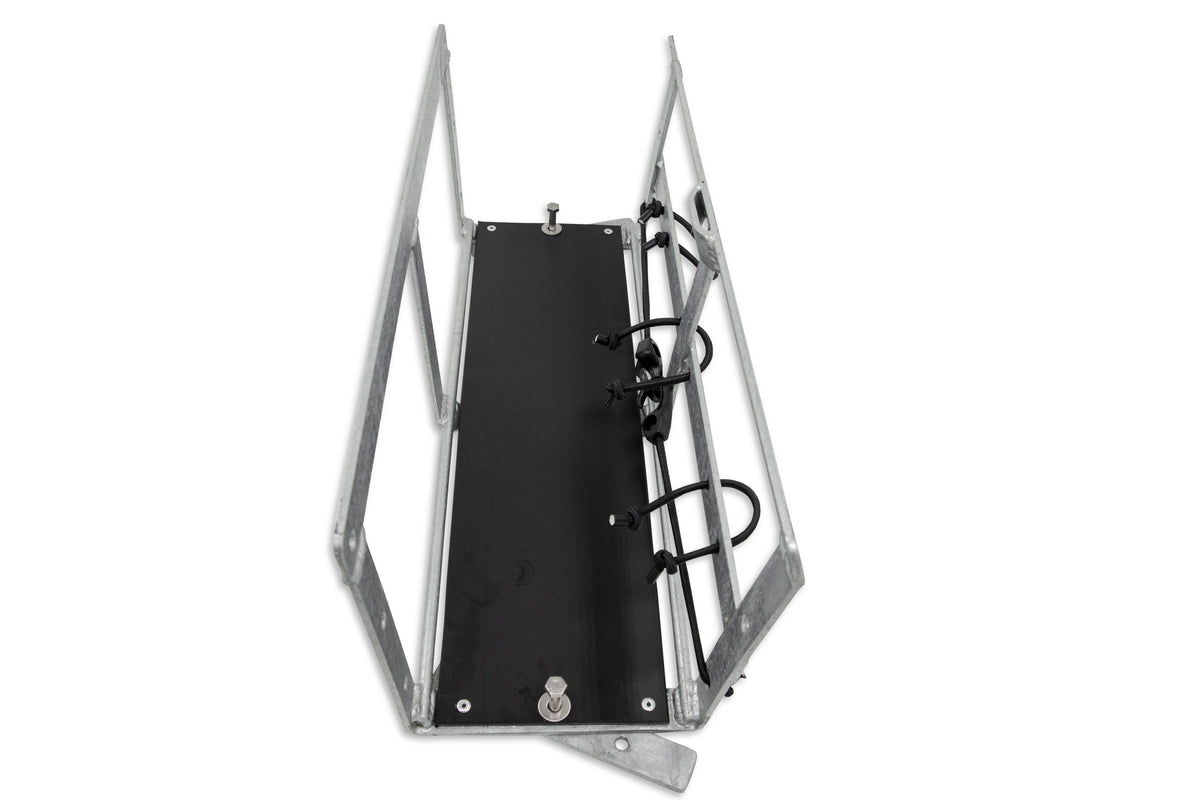 Metal fence Carrier with black base and tie ons
