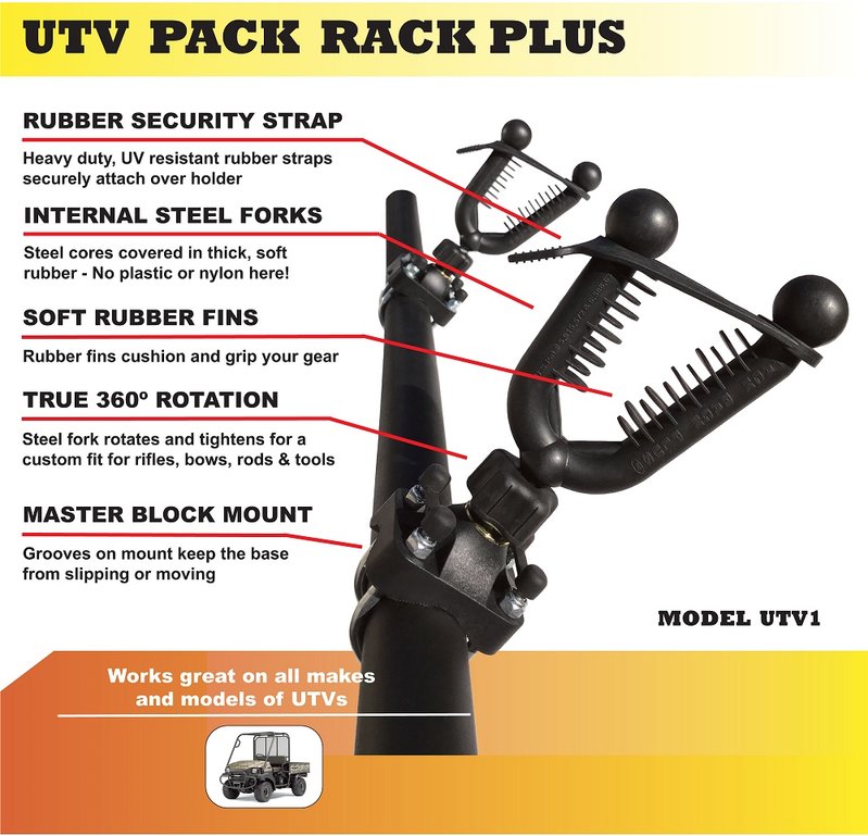 UTV Pack Rack Plus Gun & Bow Rack
