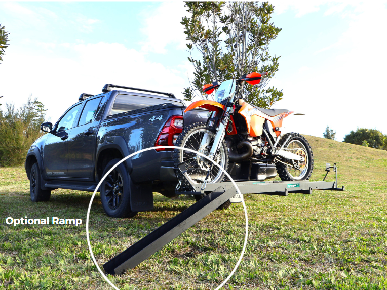 Ute Moto Holder Motorcycle Single Bike Tow Bar Rack Bike Holder